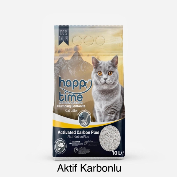 HT GREY WHİTE AKTİF KARBON KEDİ KUMU 10 L